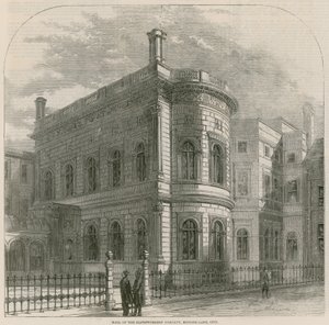 Hall of the Clothworkers Company, Mincing Lane, London av English School