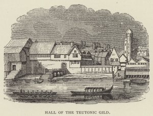 Hall of the Teutonic Gild (gravering) av English School