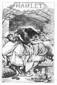 Hamlet - Illustration in “” Completes de William Shakespeare”” 1866 - The illustrations and general form of this edition are borrowed from Cassell