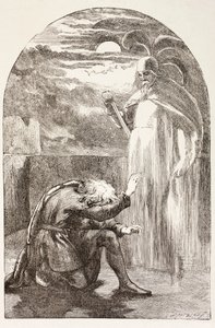 Hamlet ser spøkelsen, farens ånd, fra 