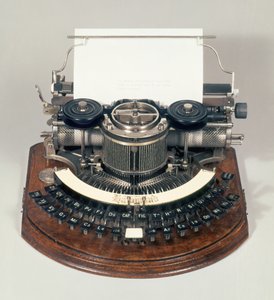 Hammond skrivemaskin, med det ideelle tastaturet, ca. 1895