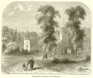 Hampdens hus og kirke av English School