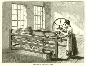 Hargreaves Spinning-Jenny av English School