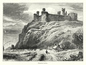Harlech Castle (gravering) av English School