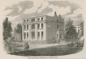 Harley House, New Road, London, residensen til dronningen av Oude av English School