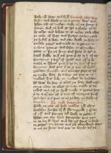 Harley MS 2378 Medisinske og kulinariske oppskrifter, ca. 1395 (blekk på vellum) av English School