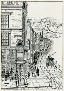 Hatton Garden og Holborn, 1866 av English School