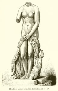 Hodeløs Venus funnet i Achradina i 1814 av English School