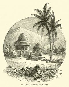 Hedenske templer i Samoa av English School