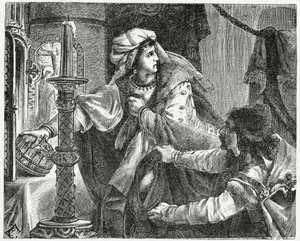 Helene Kottanerin stjeler kronen til Saint Stephen i 1440, 1882 av English School