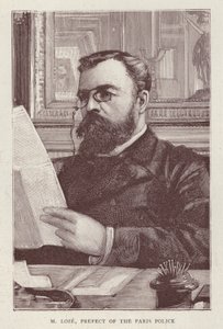 Henri Loze , fransk politiker og politiprefekt for Paris (litho) av English School