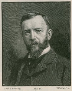 Henry Arthur Jones , dramatiker, 40 år gammel av English School