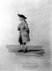 Henry Cavendish, F.R.S. (1731-1810), 1800-tallet. (penn, blekk og vask) av English School