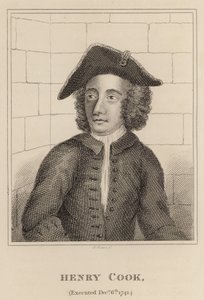 Henry Cook, henrettet 6. desember 1741 av English School