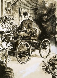 Henry Ford med sin første 