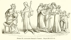 Henry II forviser Beckets-familien av English School