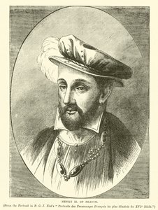 Henrik II av Frankrike (gravering) av English School