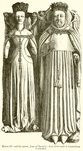 Henry IV og hans dronning, Jeanne av Navarra av English School