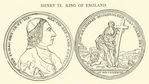Henry IX, konge av England (gravering) av English School