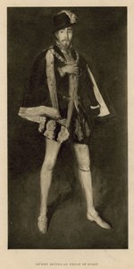 Henry Irving, skuespiller, som Philip av Spania av English School