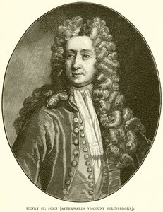 Henry St. John (Deretter Viscount Bolingbroke) av English School