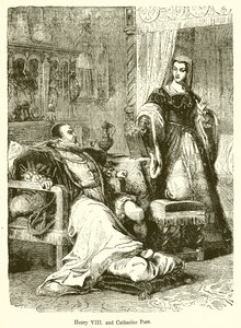 Henrik VIII. og Catharine Parr av English School
