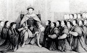 Henry VIII gir charteret til Barber Surgeons av English School