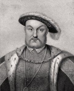 Henry VIII, gravert av Bocquet, fra 