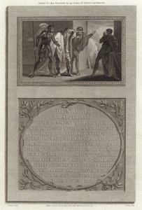 Henry VI tatt til fange av jarlene fra Warwick og Marche av English School
