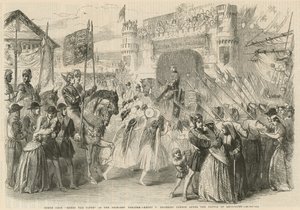 Henry V kom inn i London etter slaget ved Agincourt av English School