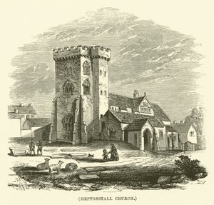 Heptonstall kirke (gravering) av English School