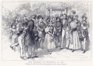 Ihre Majestät in Brighton im Jahr 1832 von English School