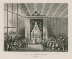 Hennes Majestets Boudoir i den store utstillingen i 1851 av English School