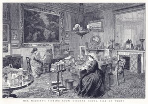 Hennes Majestets stue, Osborne House, Isle of Wight av English School