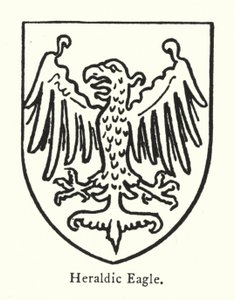 Heraldic Eagle (gravering) av English School