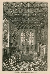 Heraldic Studio, Lincolns Inn, London av English School