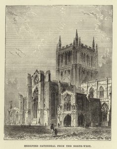 Hereford-katedralen fra nordvest av English School