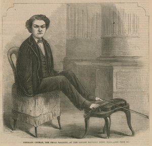 Hermann Untman, pedalen Paganini, i London Pavilion Music Hall av English School