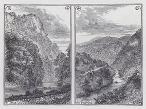 High Tor, Der Derwent (Gravur) von English School