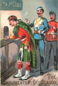 Highlander Military, julekort av English School