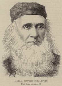 Hiram Powers, billedhugger (gravering) av English School