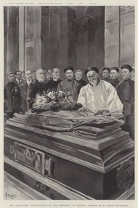 Hans eksellens Li-Hung-Chang ved monumentet til general Gordon i St Paul