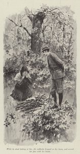 His Good Fairy, av Mary Elizabeth Braddon (litho) av English School