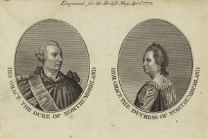 Hans nåde hertugen av Northumberland og hennes nåde hertuginnen av Northumberland av English School