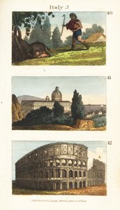 Historisk utsikt over Italia av English School