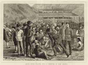 Hong Kong Races i 1876 av English School