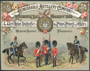Honorable Artillery Company, Regimental Ball, 4. mars 1885 av English School