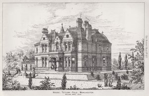House, Tetlow, Fold, Manchester (gravering) av English School