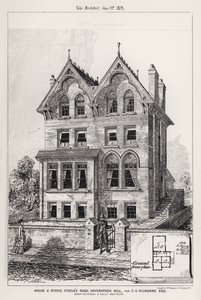 House and Studio, Steele's Road, Haverstock Hill, for GG Kilburne, Esquire (gravering) av English School