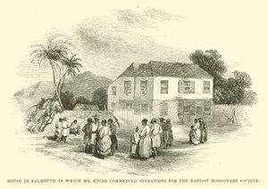 Hus i Falmouth hvor Knibb startet sin virksomhet for Baptist Missionary Society av English School